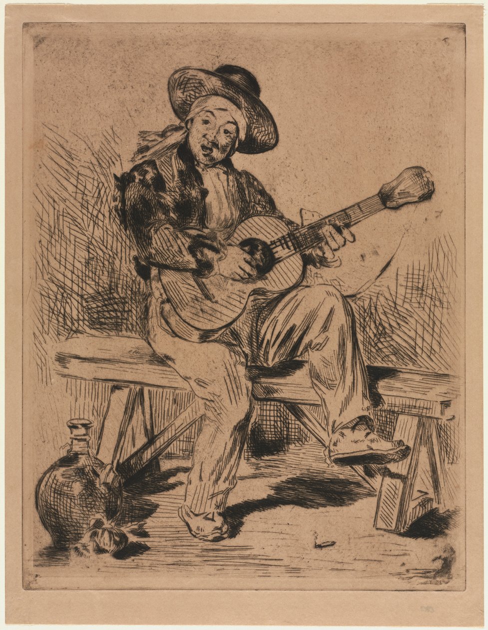 A gitáros, 1861. alkotó: Édouard Manet