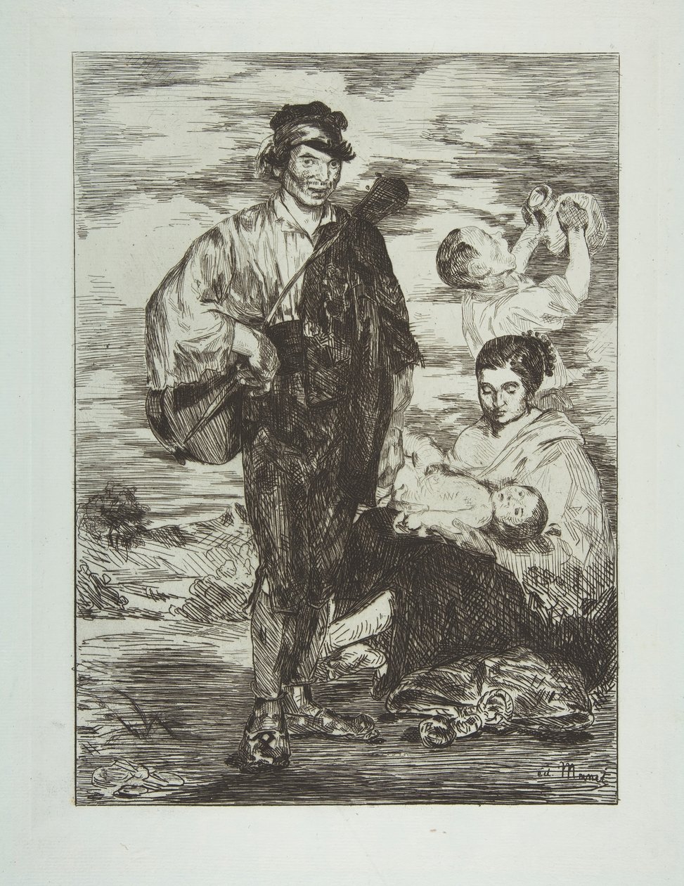 A cigányok Les Gitanos, 1862. alkotó: Édouard Manet