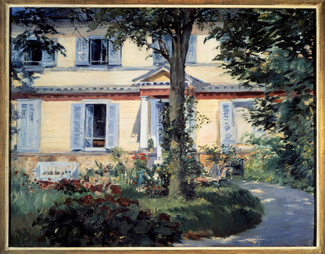A Rueil háza Edouard Manet festménye (1832-1883) 1882 Berlin, Staatliche Múzeum alkotó: Édouard Manet