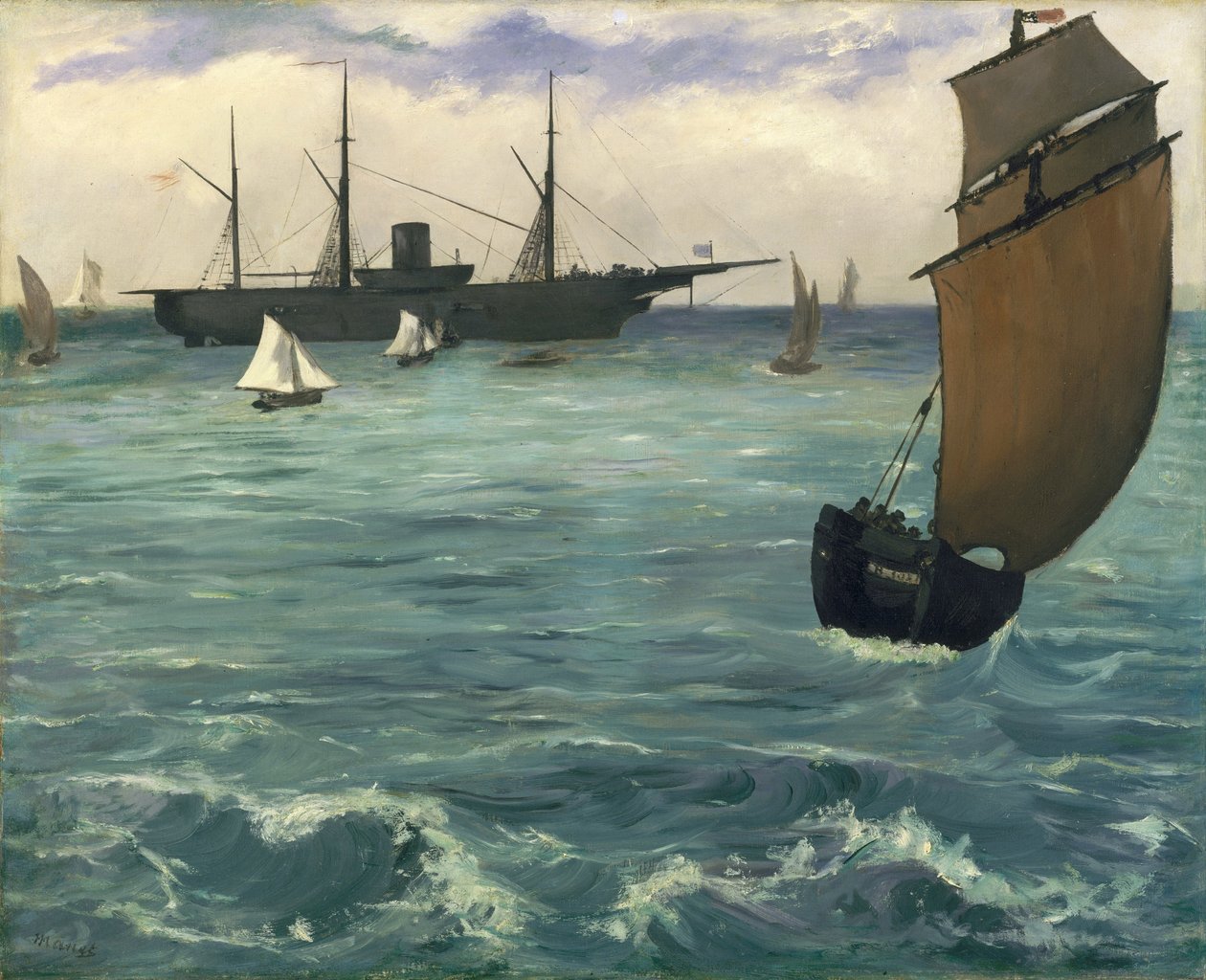 A "Kearsarge" Boulogne-ban alkotó: Édouard Manet