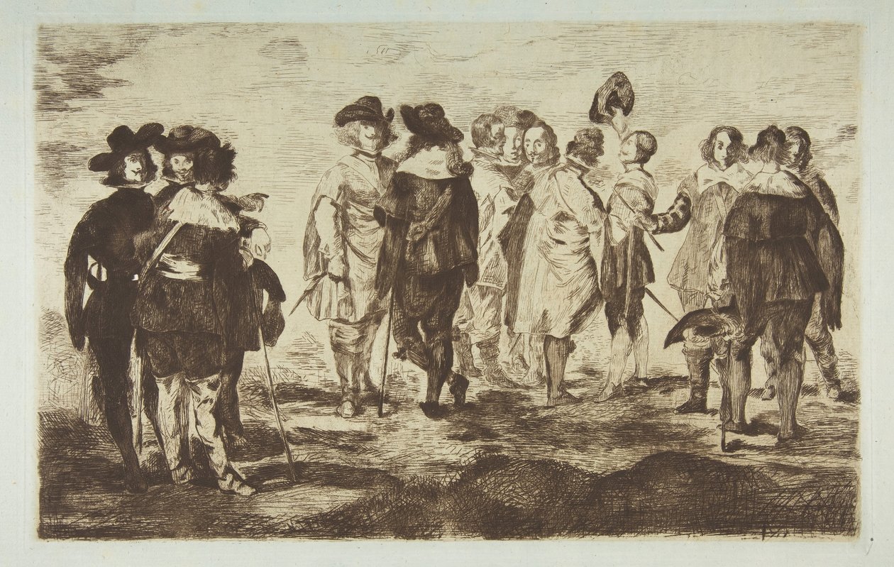A Little Cavaliers, Velázquez után, 1861-62. alkotó: Édouard Manet