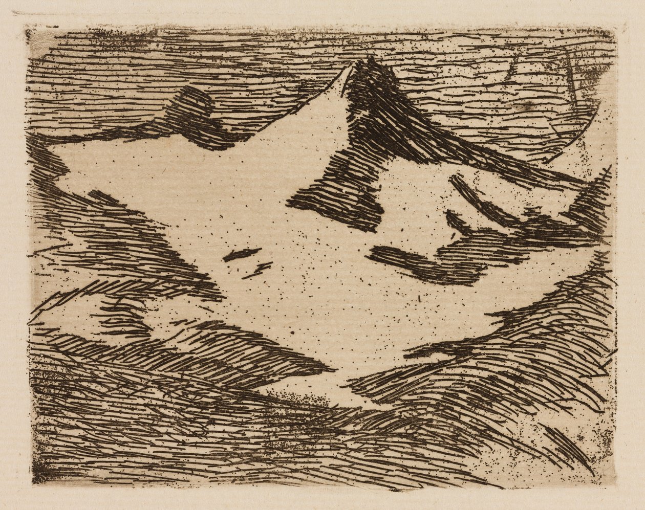 A hegy, 2. lemez a Le Fleuve-ból alkotó: Édouard Manet