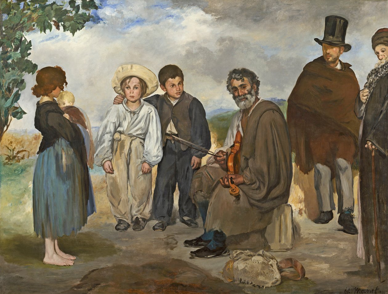 Az öreg zenész alkotó: Édouard Manet