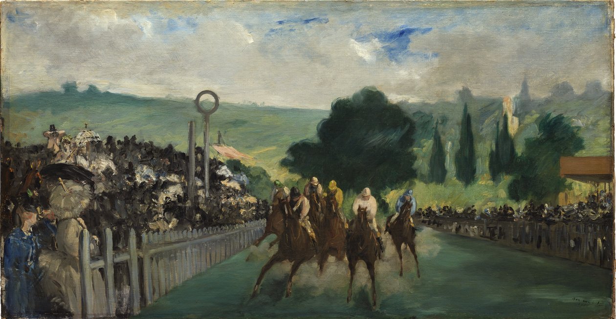 The Races at Longchamp, 1866 alkotó: Édouard Manet
