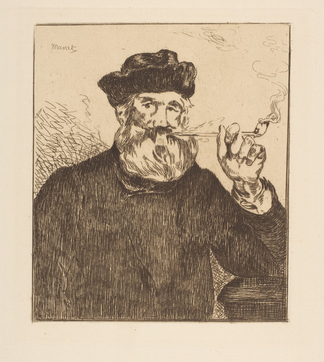 A dohányos. alkotó: Édouard Manet