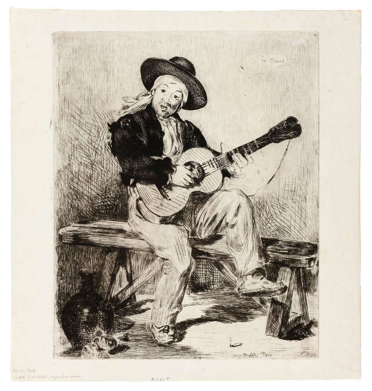 A spanyol énekesnő alkotó: Édouard Manet
