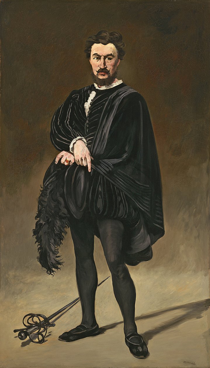 A tragikus színész (Rouviere mint Hamlet) alkotó: Édouard Manet