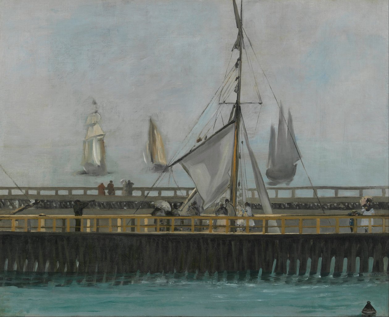Boulogne-sur-Mer mólója alkotó: Édouard Manet