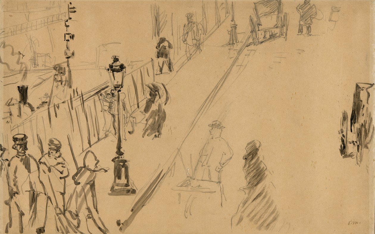 A rue Mosnier gázlámpával alkotó: Édouard Manet