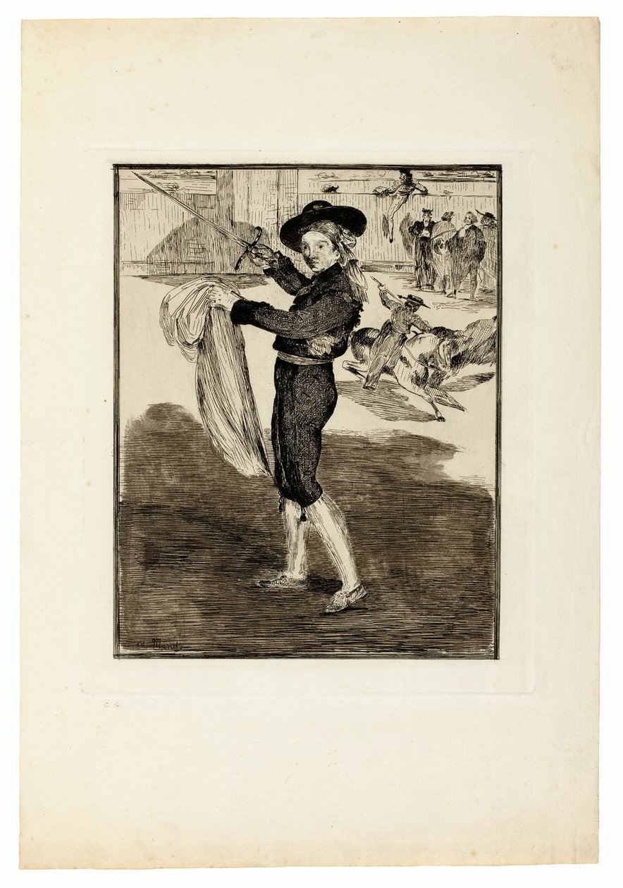 Victorine Meurent az "Espada" jelmezében alkotó: Édouard Manet
