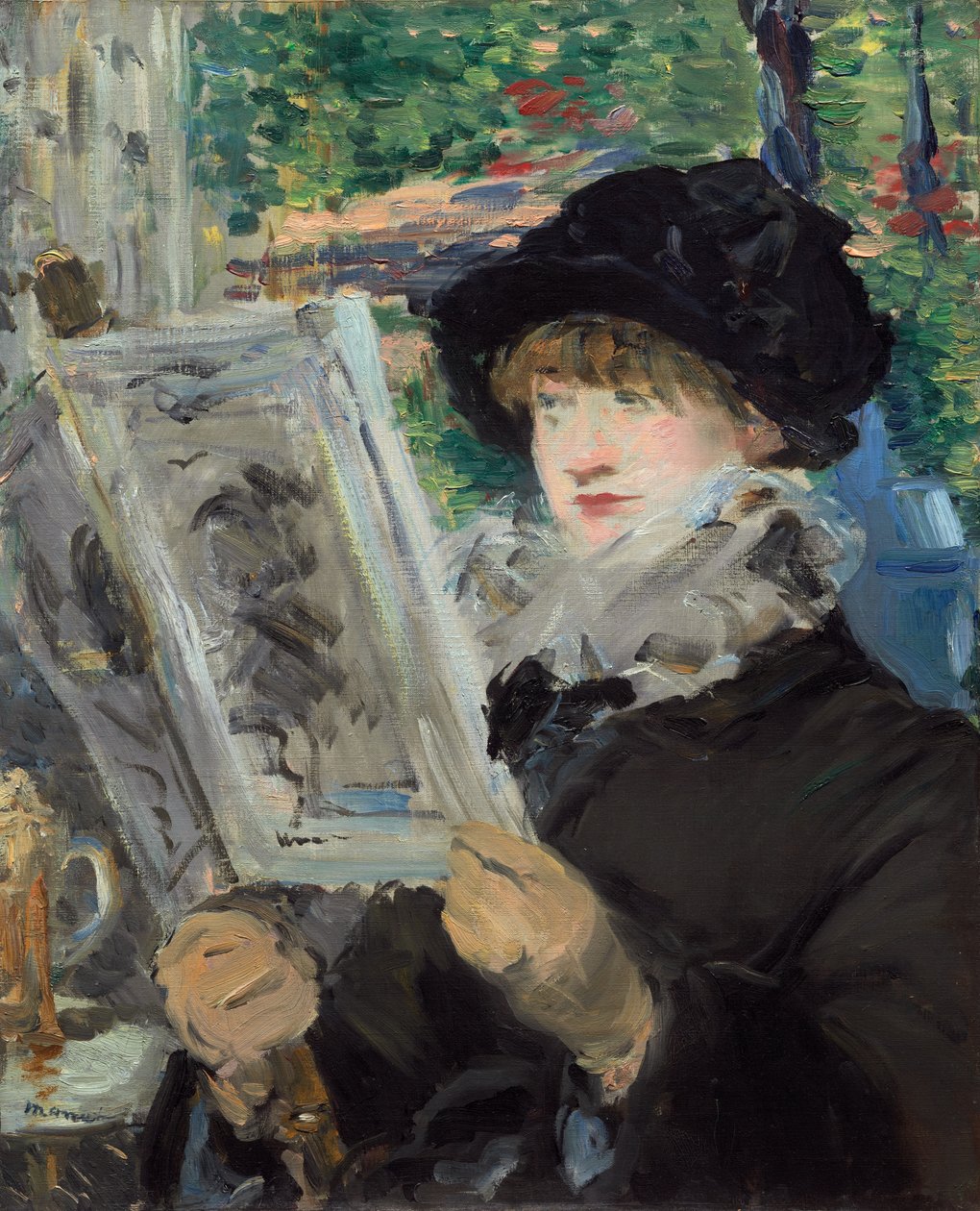 Nő Olvasás alkotó: Édouard Manet