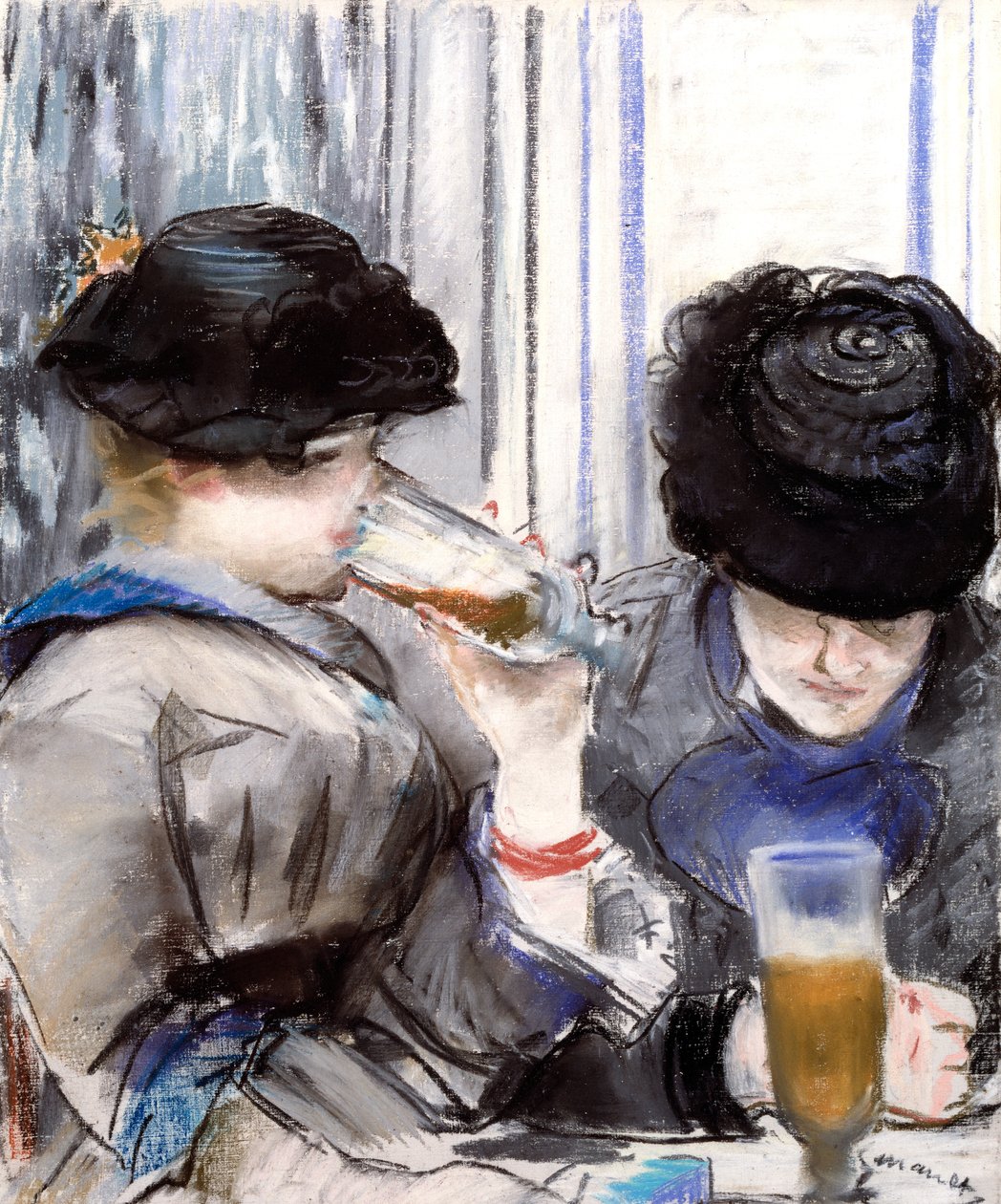 Sört ivó nők alkotó: Édouard Manet