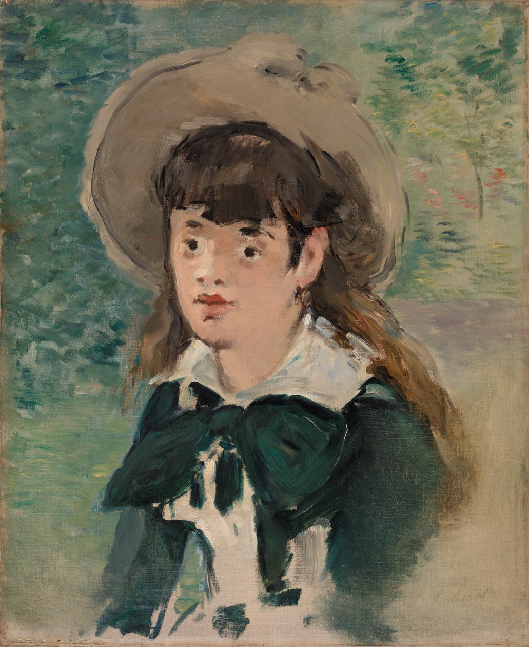Fiatal lány egy padon alkotó: Édouard Manet