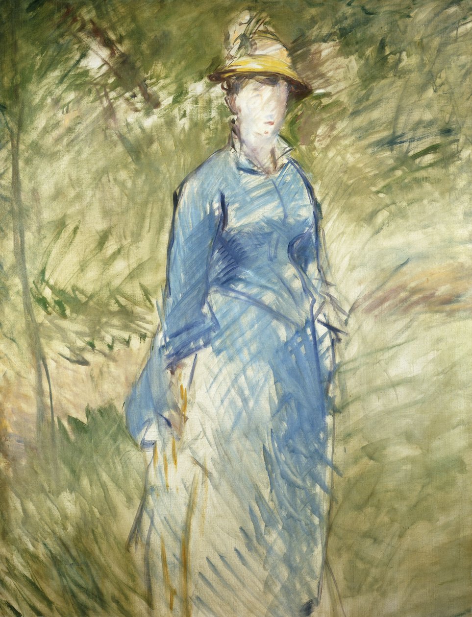 Fiatal nő a zöldben; Fiatal nő a zöldben, 1882 alkotó: Édouard Manet