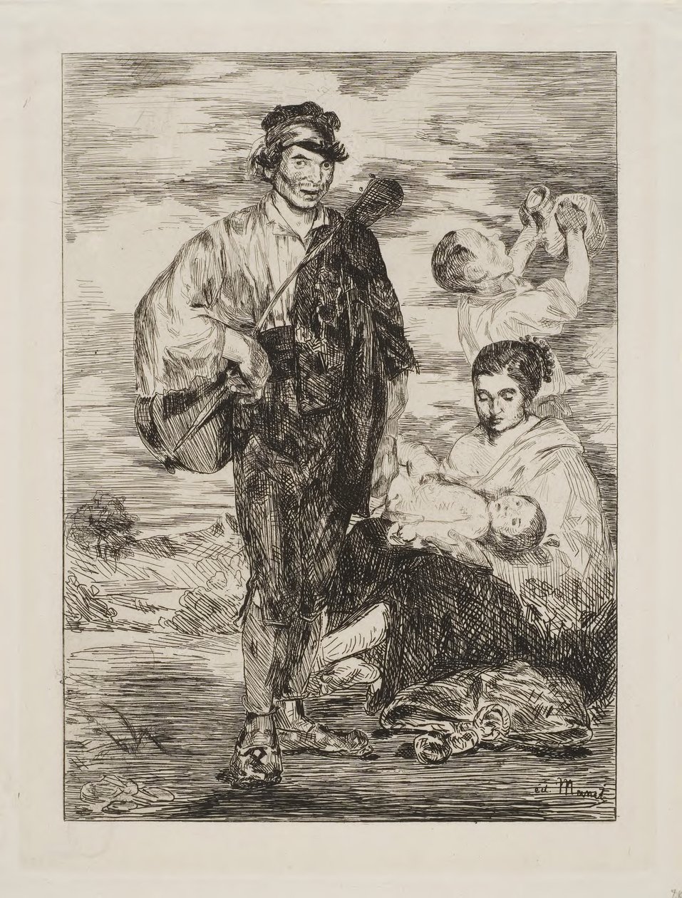 Cigány nők alkotó: Édouard Manet