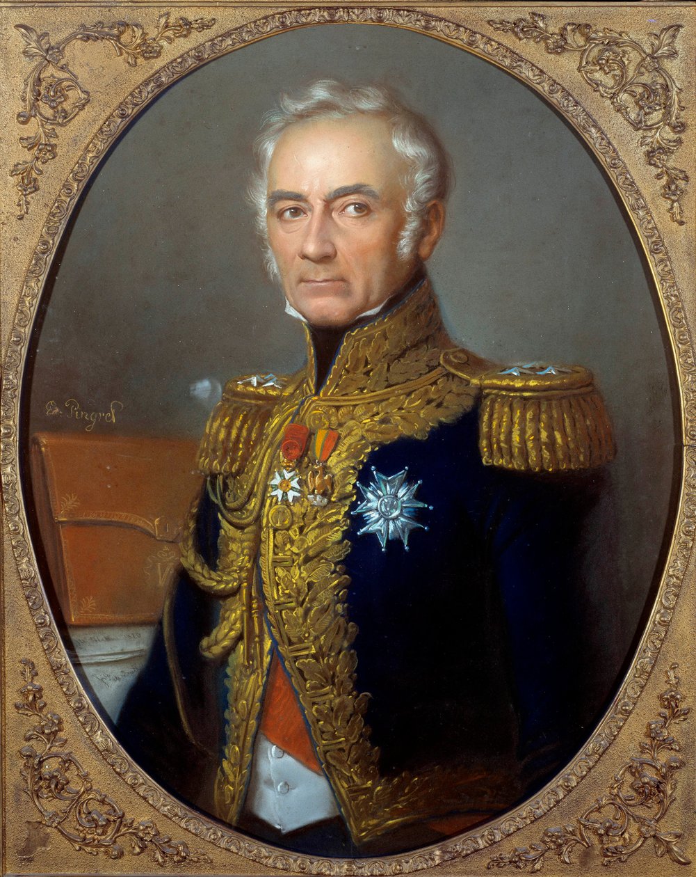 Charles Tristan, Montholon grófjának (1783-1853) portréja Edouard Pingret (1788-1875) festménye 1840 körül, 82 x 67 cm. Párizs, Musee de l