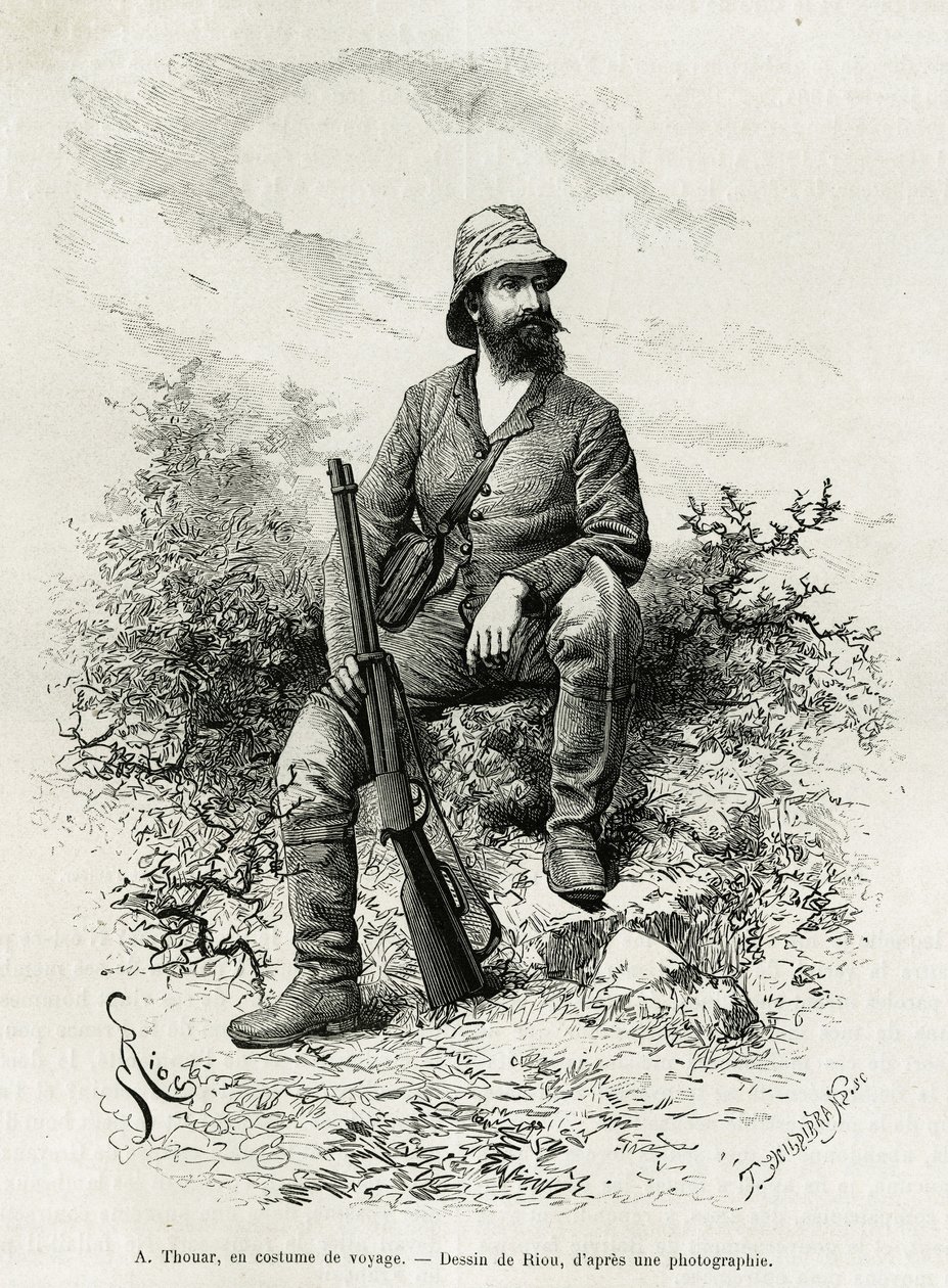 Emile Arthur Thouar portréja alkotó: Edouard Riou