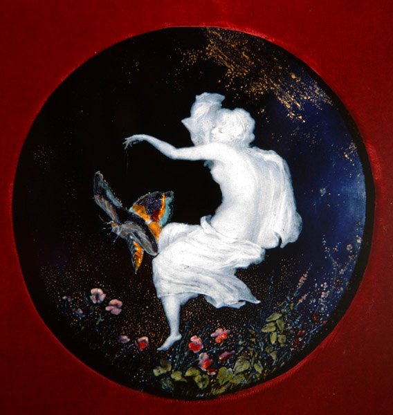 A levegő szelleme – az elemek, 1870 körül (zománc porcelánon) (lásd: 468027) alkotó: Edouard Rischgitz