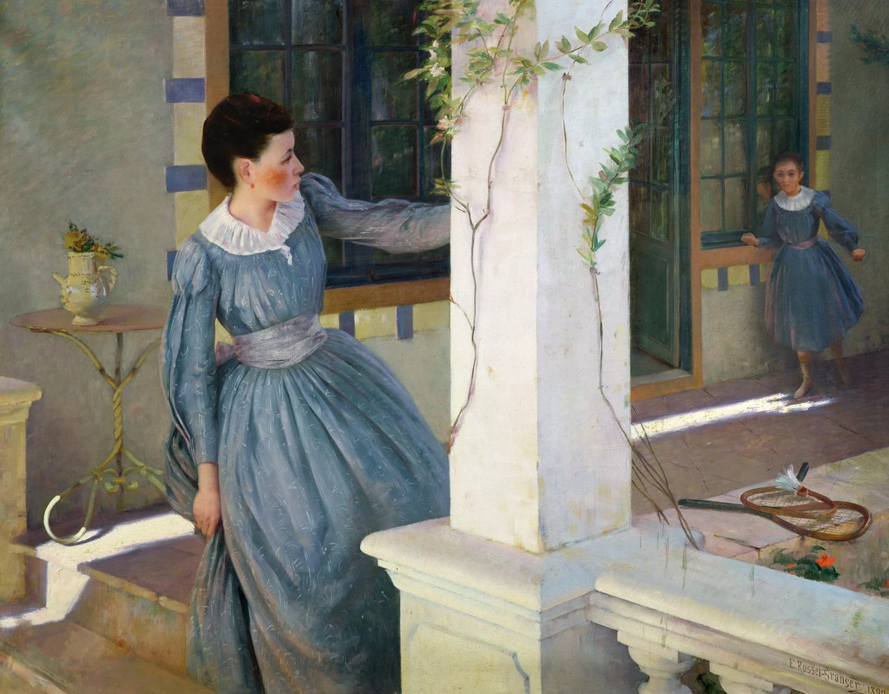 Bújócska, 1890. alkotó: Édouard Rosset Granger
