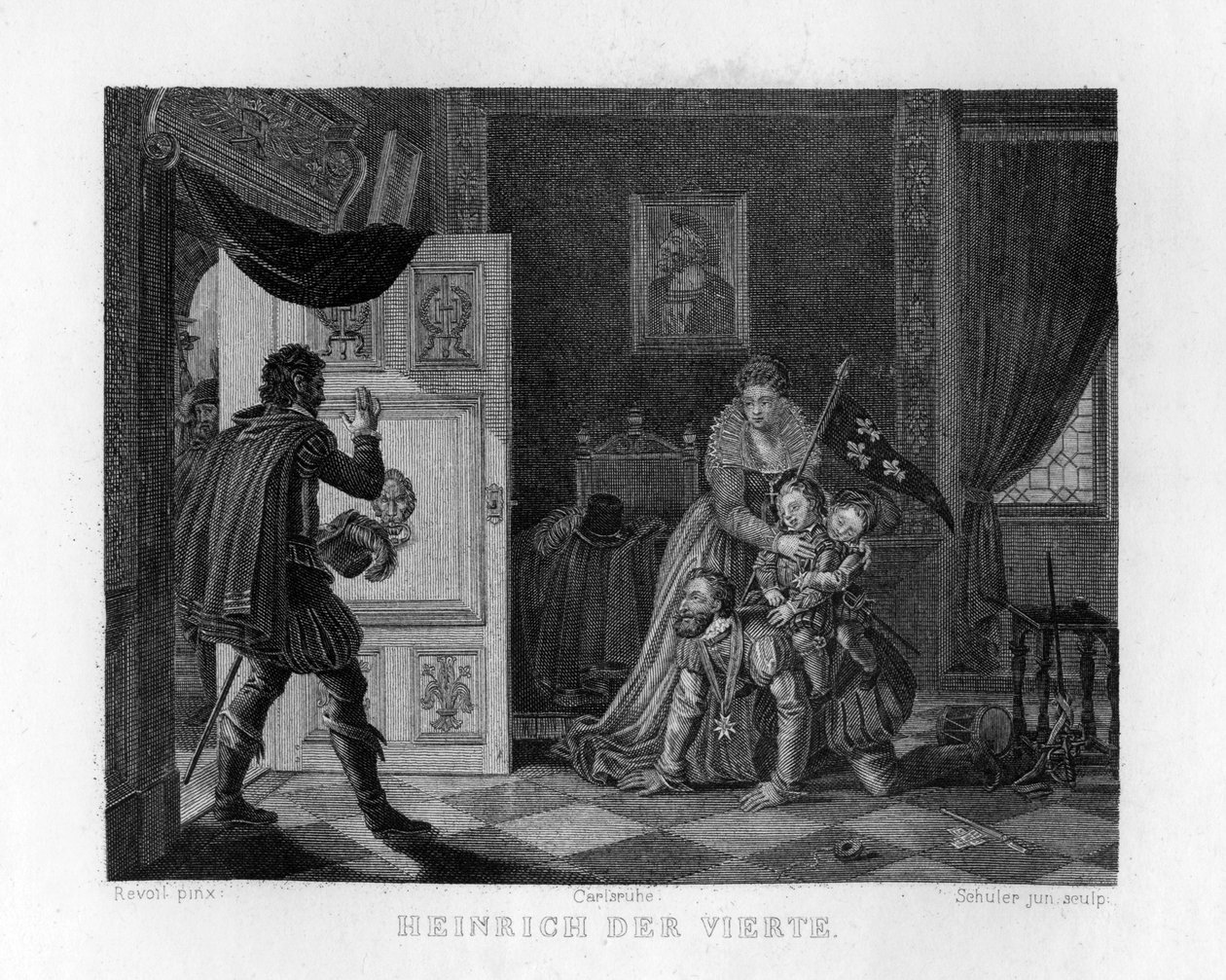 „IV. Henrik és gyermekei”, 1833 alkotó: Edouard Schuler