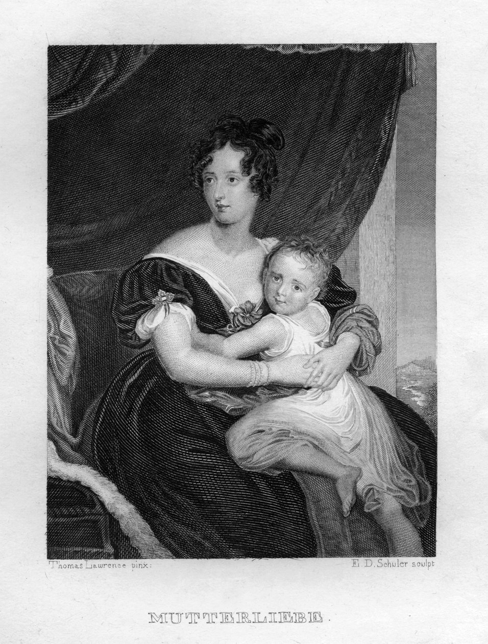 "Anya szerelme", 1833 alkotó: Edouard Schuler