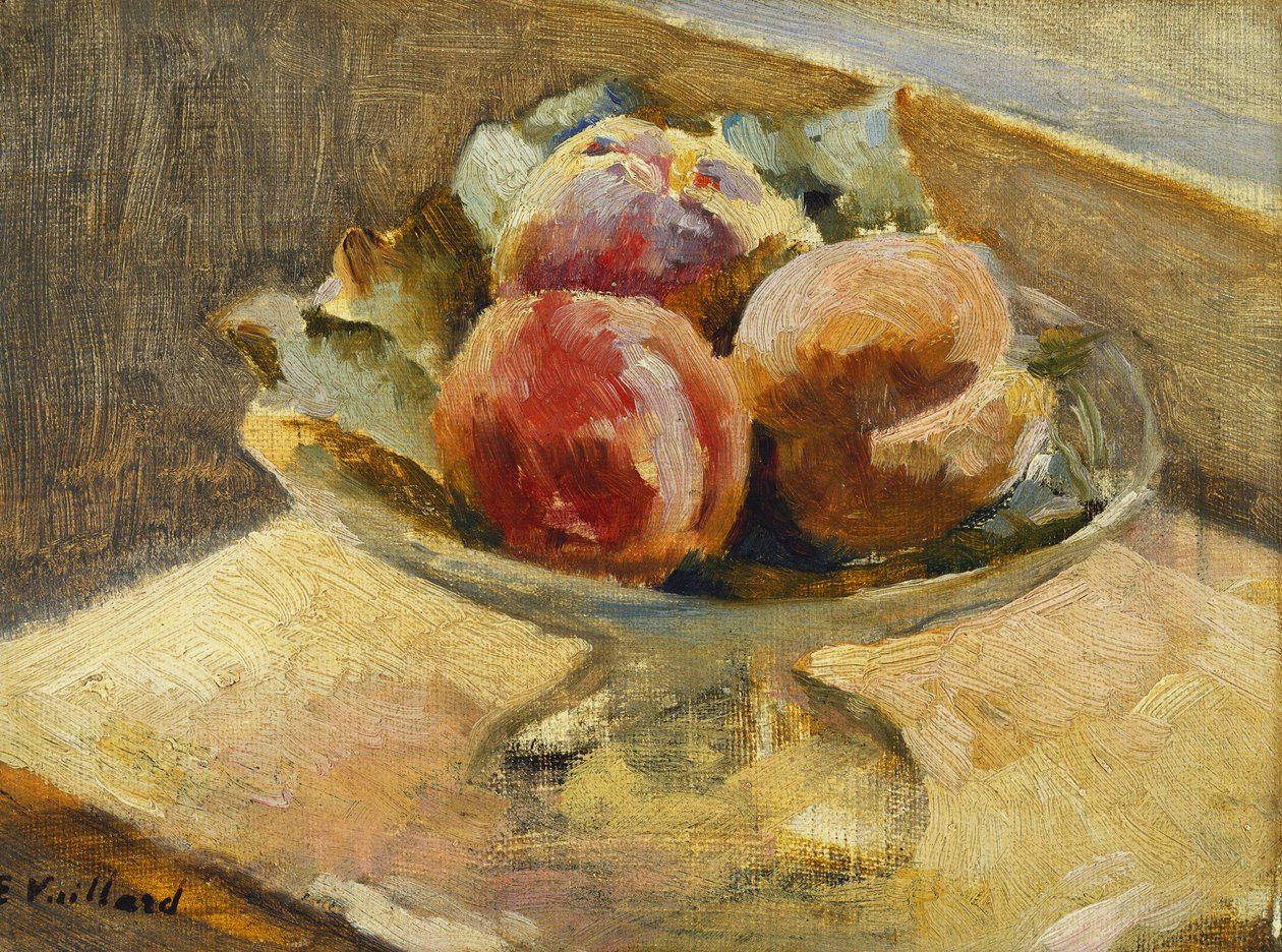 Egy tál őszibarack; Le Compotier de Peches, 1889 körül alkotó: Edouard Vuillard