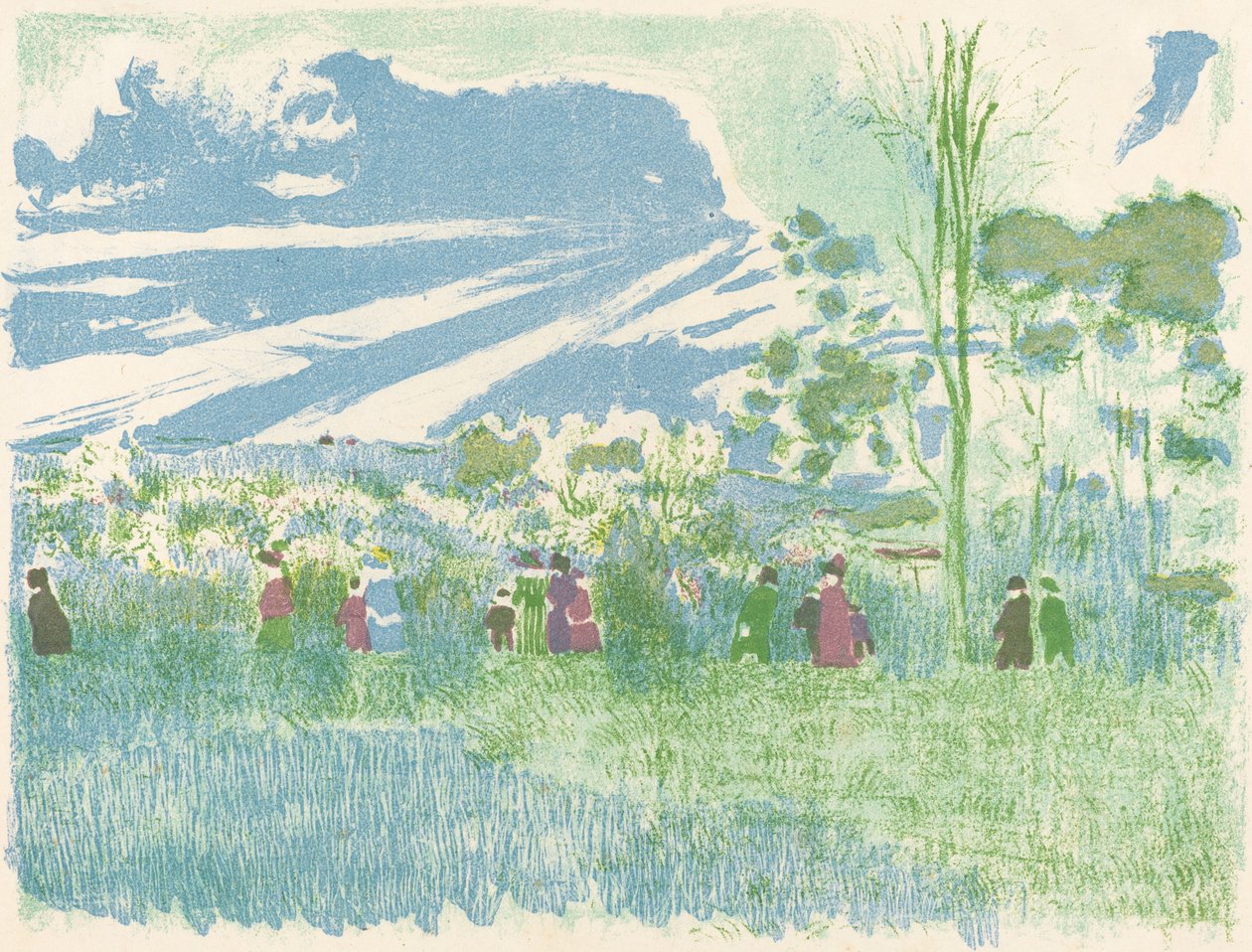 Across Country (A travers champs) alkotó: Edouard Vuillard