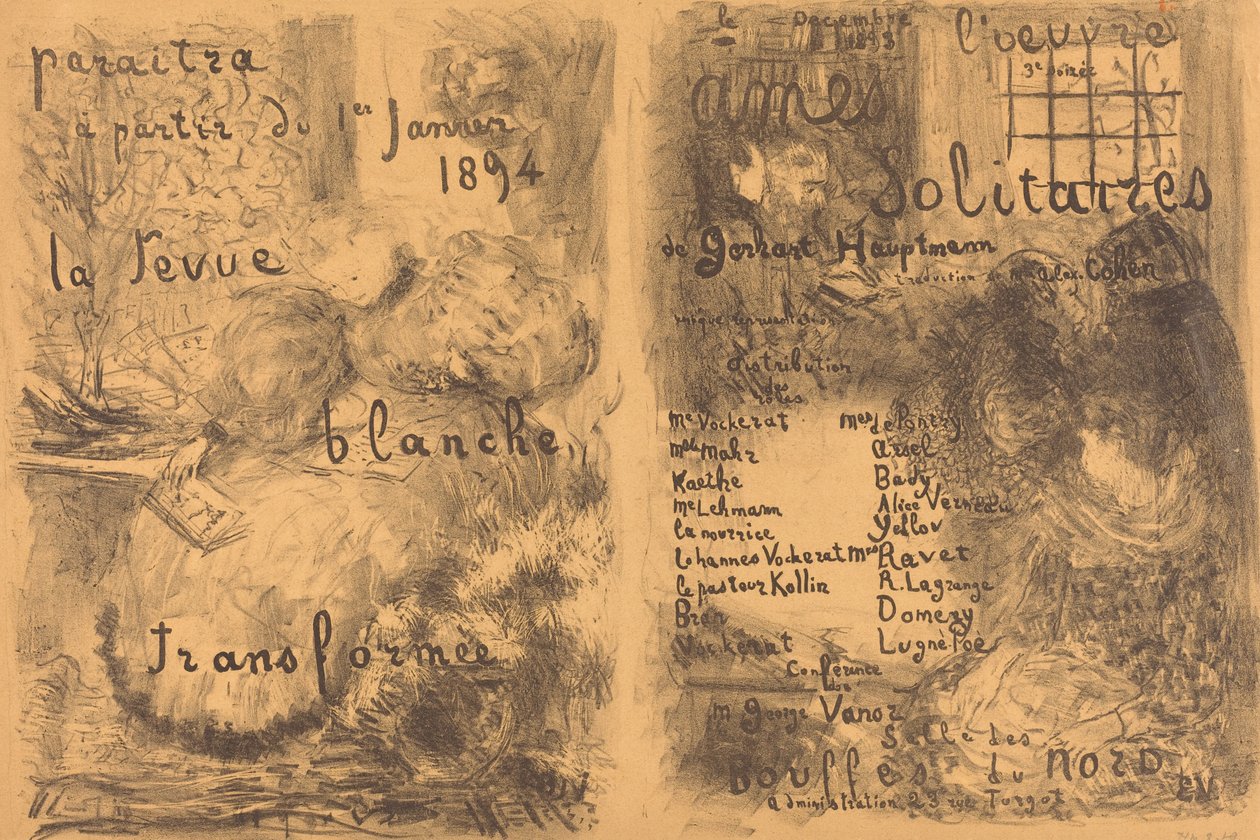 Magányos lelkek, 1893. alkotó: Edouard Vuillard