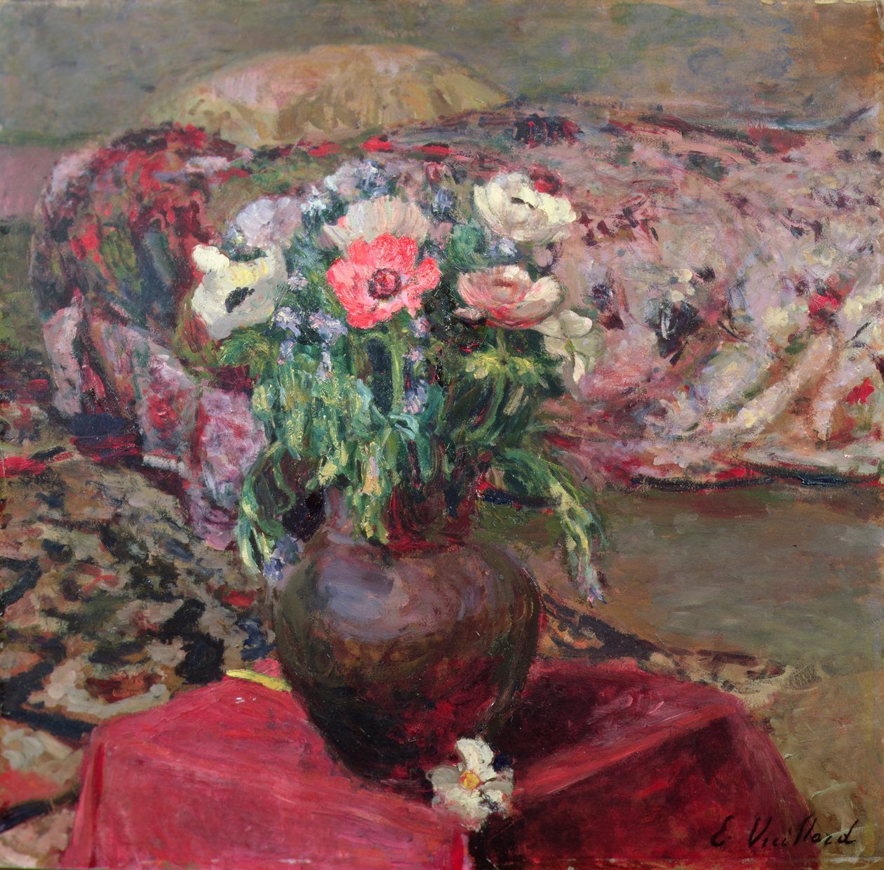 Kökörcsin (olaj, vászon) alkotó: Edouard Vuillard