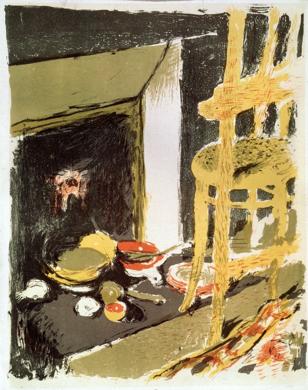 A kandallónál, 1899. alkotó: Edouard Vuillard