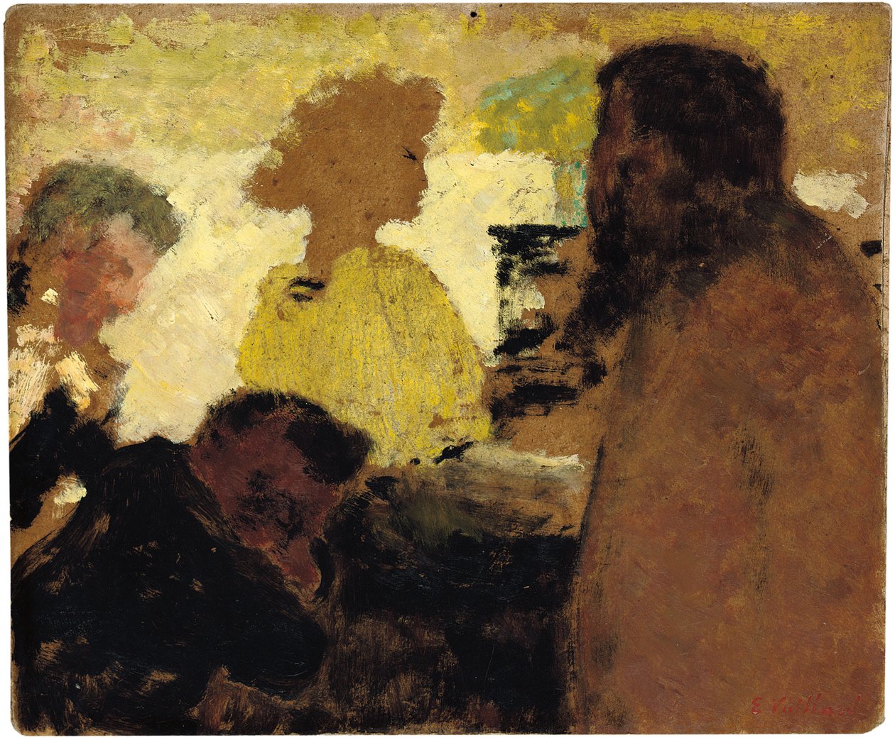 A zongoránál, 1896 körül alkotó: Edouard Vuillard