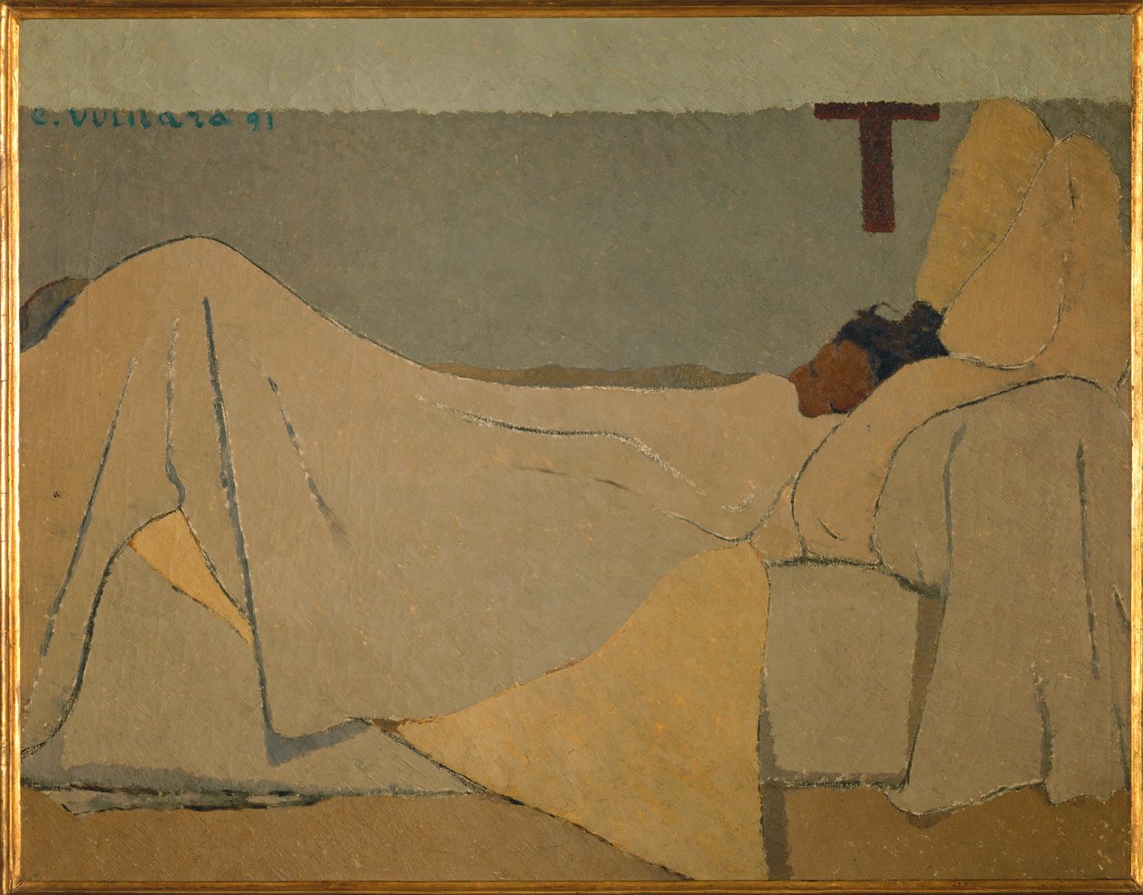 Az ágyban alkotó: Edouard Vuillard