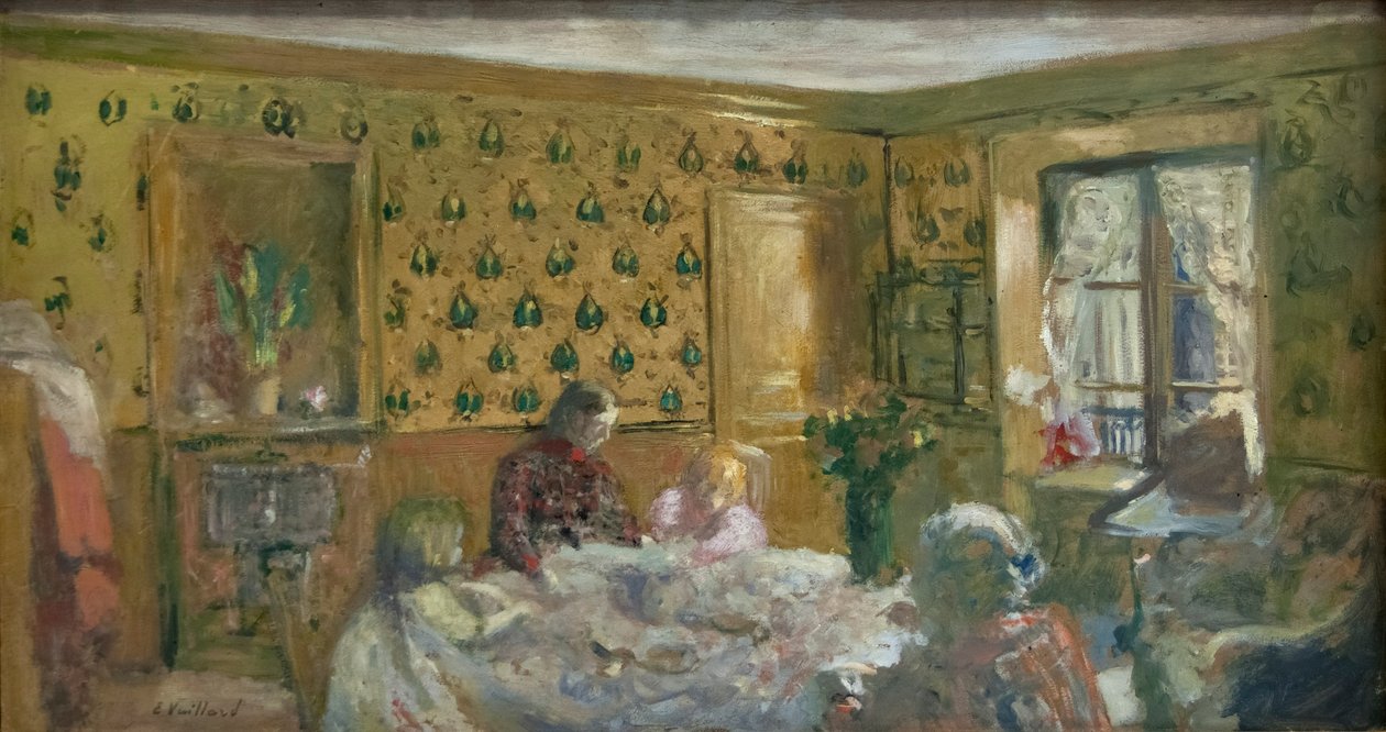 A munkaasztal mellett alkotó: Edouard Vuillard