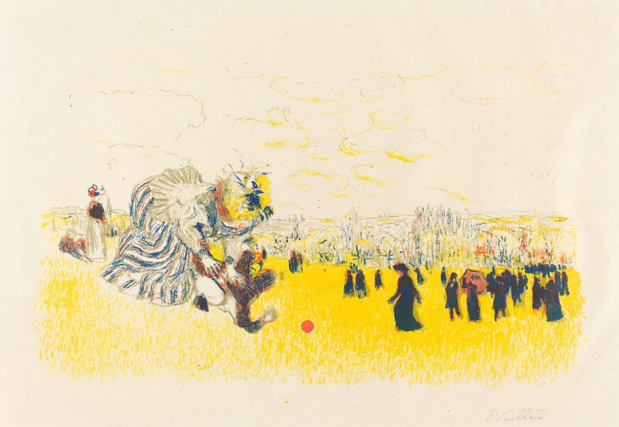 Gyermekek időtöltése Gyermekjátékok, megjelent 1897. alkotó: Edouard Vuillard