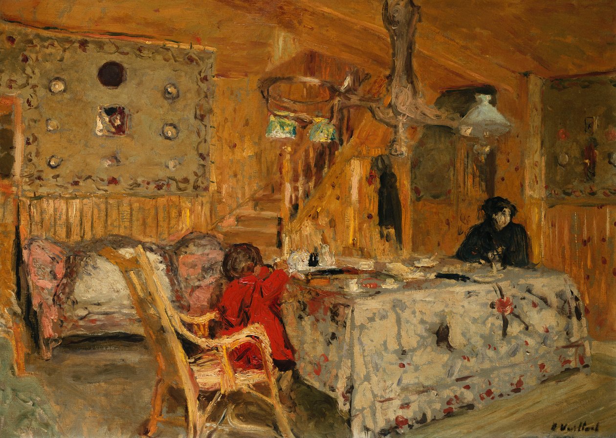 Denise Natanson és Marcelle Aron a Summer House-ban, Villerville, Normandia, 1910 körül alkotó: Edouard Vuillard