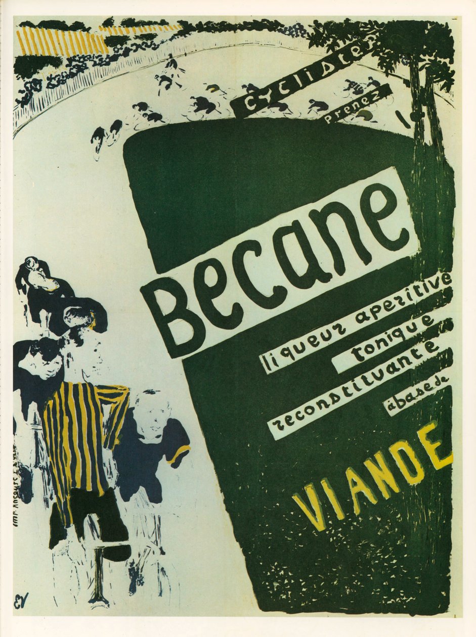 Edouard Vuillard: Becane - aperitív tonizáló likőr ... (litográfia) alkotó: Edouard Vuillard