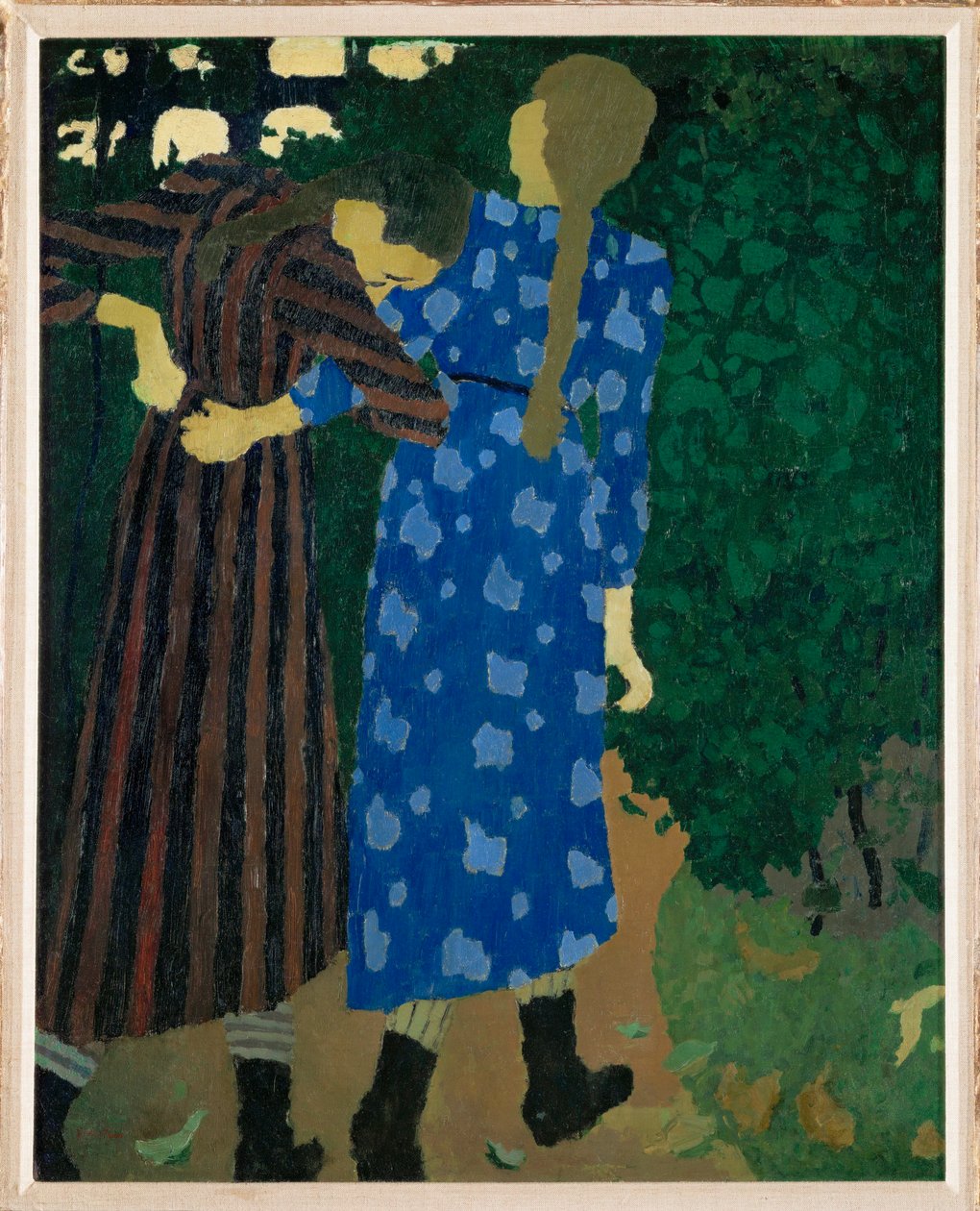 Fillettes se promenant. Sétáló lányok alkotó: Edouard Vuillard