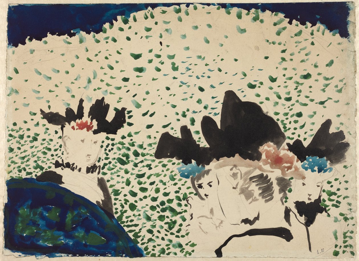 Négy hölgy díszes kalapban alkotó: Edouard Vuillard