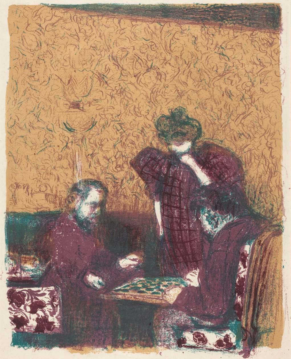 Das Damespiel alkotó: Edouard Vuillard