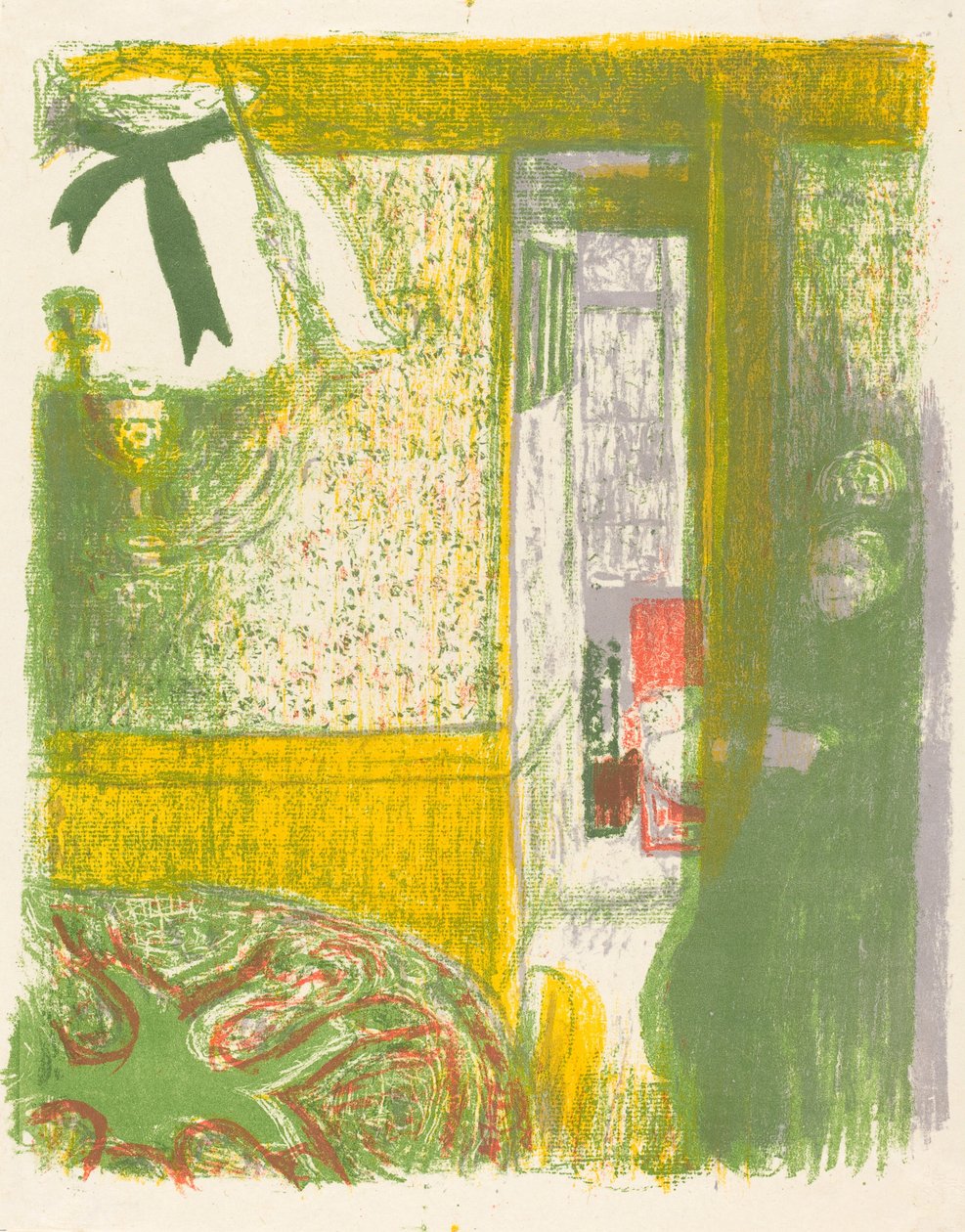 Belső függőlámpával (Interieur a la felfüggesztés) alkotó: Edouard Vuillard