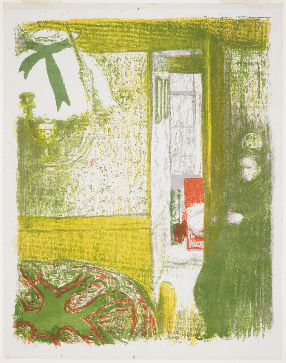 Belső függőlámpával alkotó: Edouard Vuillard