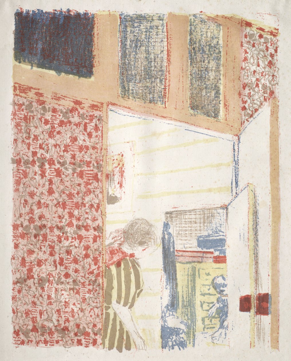 Belső rózsaszín tapétával III alkotó: Edouard Vuillard