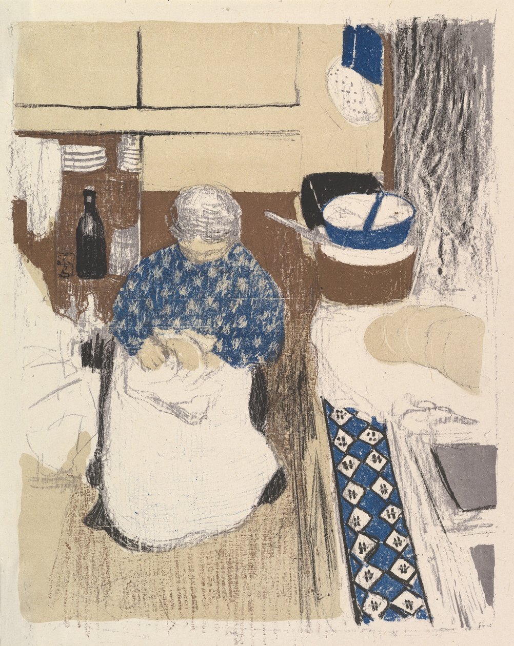 A szakács, a Tájképek és belső terek sorozatból alkotó: Edouard Vuillard