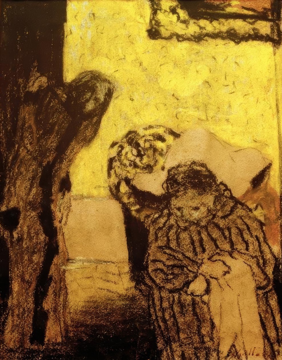 Szunyókálás vagy lábadozás alkotó: Edouard Vuillard