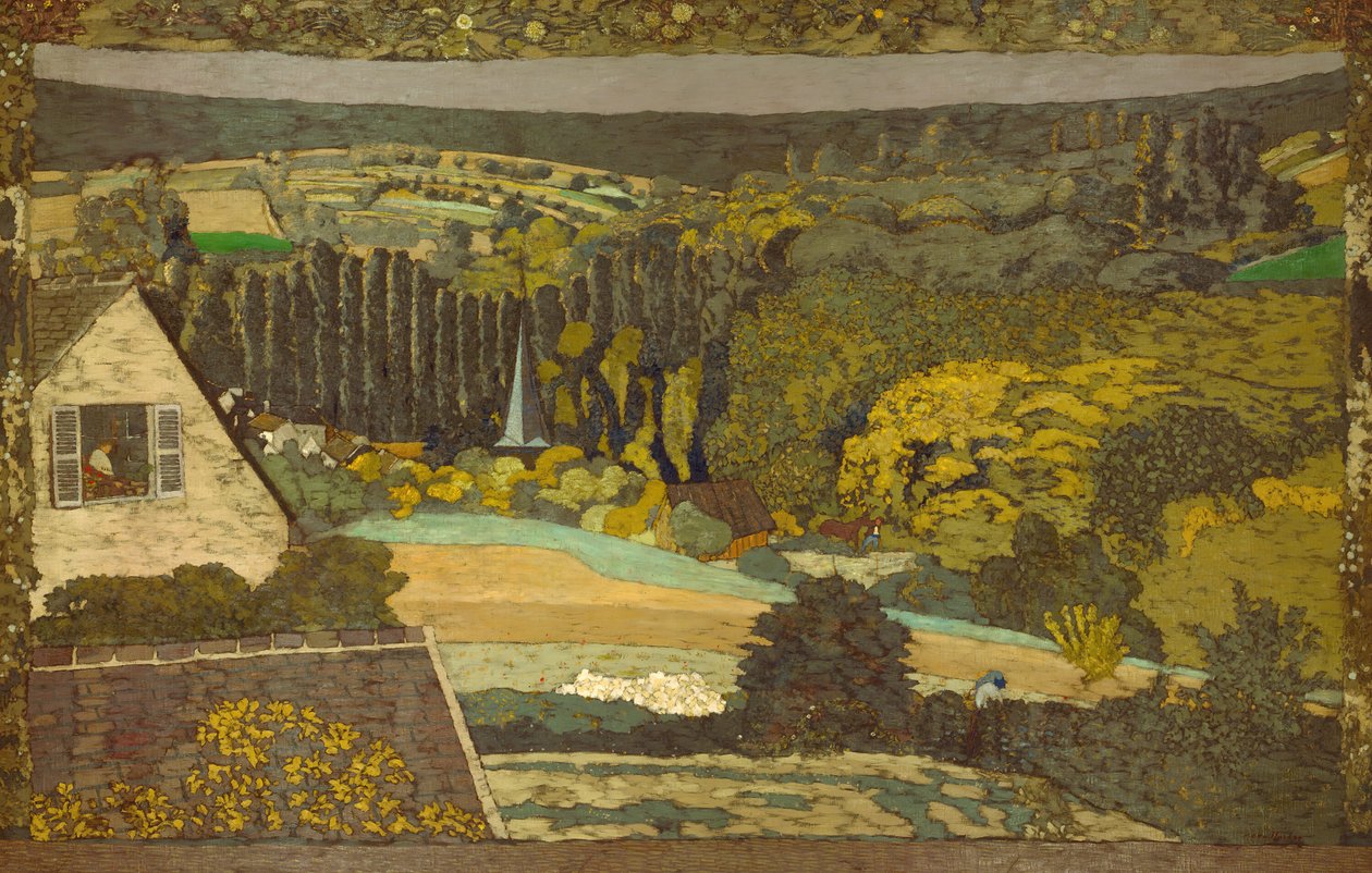 Táj: Erdőre néző ablak, 1899. alkotó: Edouard Vuillard