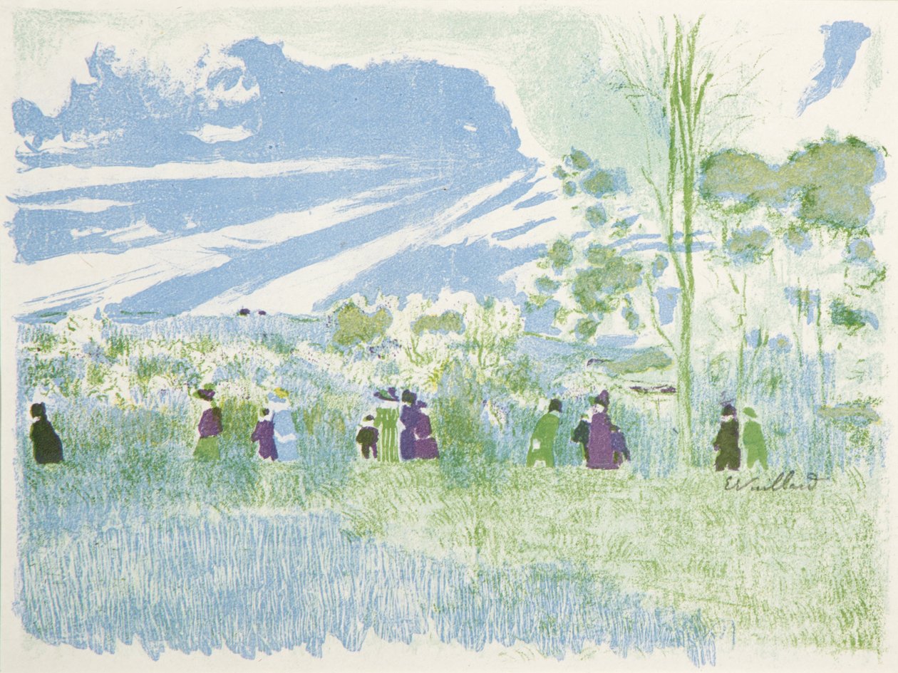 Tájak és enteriőrök: A mezőkön át alkotó: Edouard Vuillard