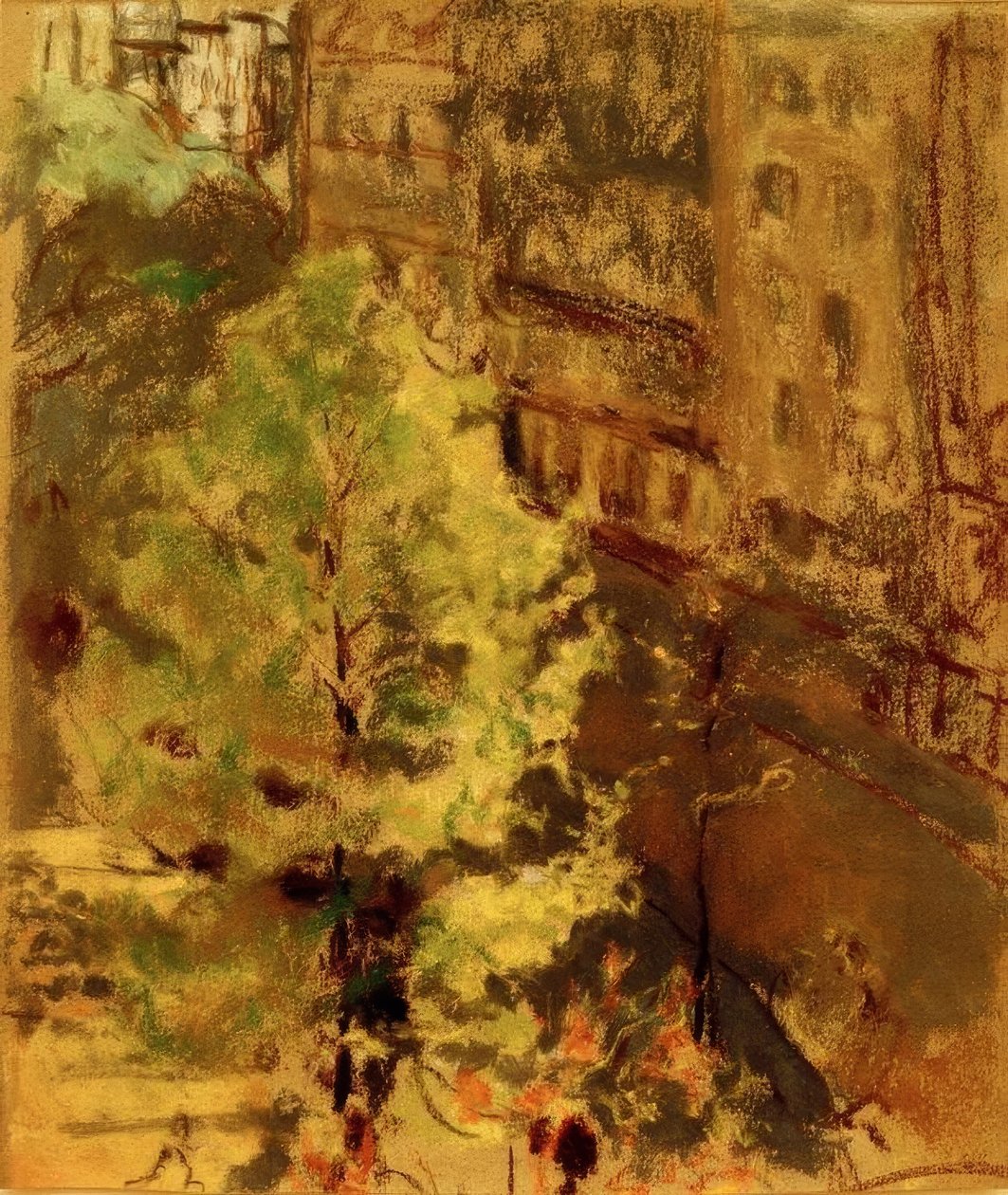 A Berlioz tér, a reggeli nap hatása alkotó: Edouard Vuillard