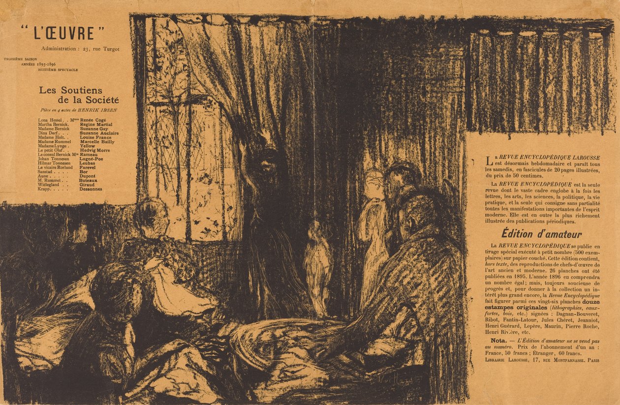 Die Stützen der Gesellschaft alkotó: Edouard Vuillard