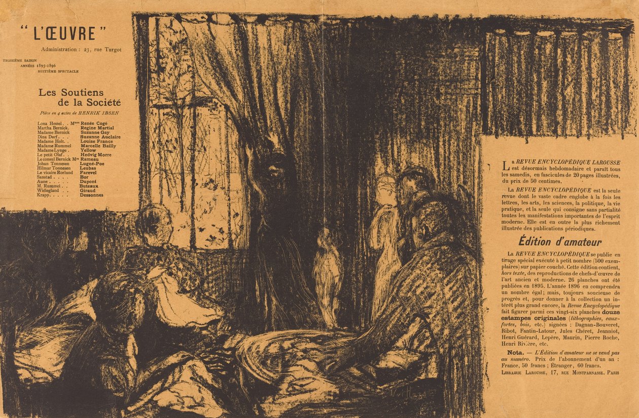 A társadalom támogatói, 1896. alkotó: Edouard Vuillard