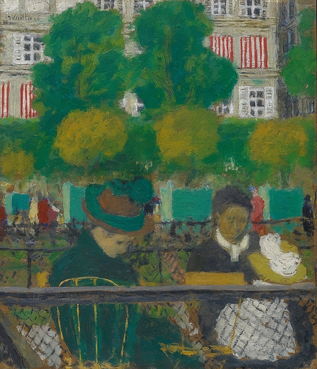A Tuileriák. 1897-1900 alkotó: Edouard Vuillard